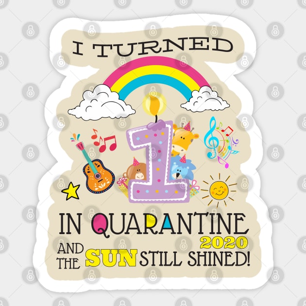 Quarantine 1st Birthday 2020 Sticker by WorkMemes